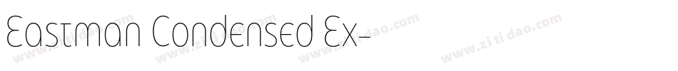 Eastman Condensed Ex字体转换